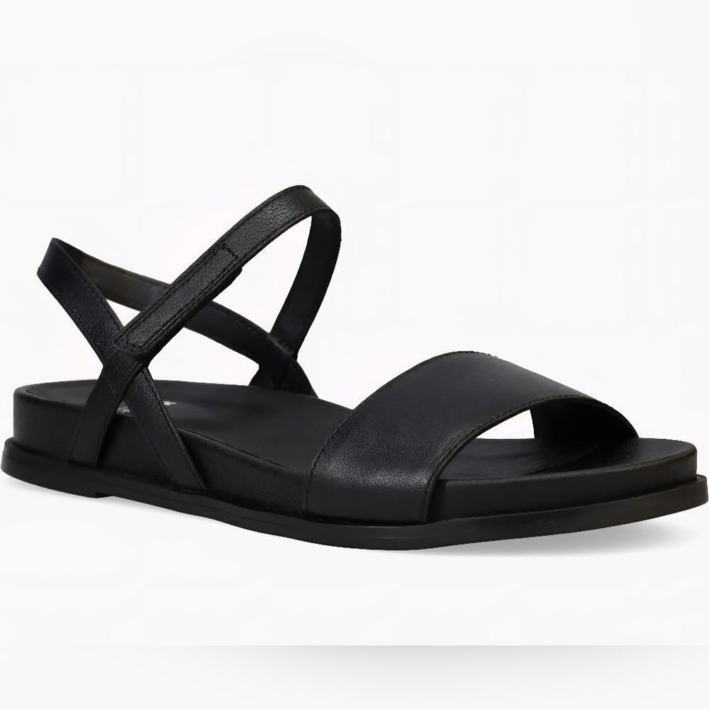 NWOT Eileen Fisher Black  Leather Sandals Size 7